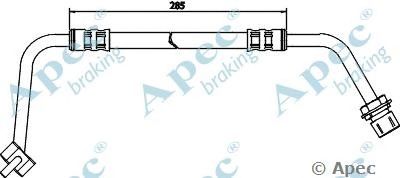 APEC BRAKING hos3404 -  Тормозной шланг